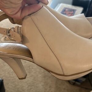 Charlotte Russe tan sling back heels. Size 7